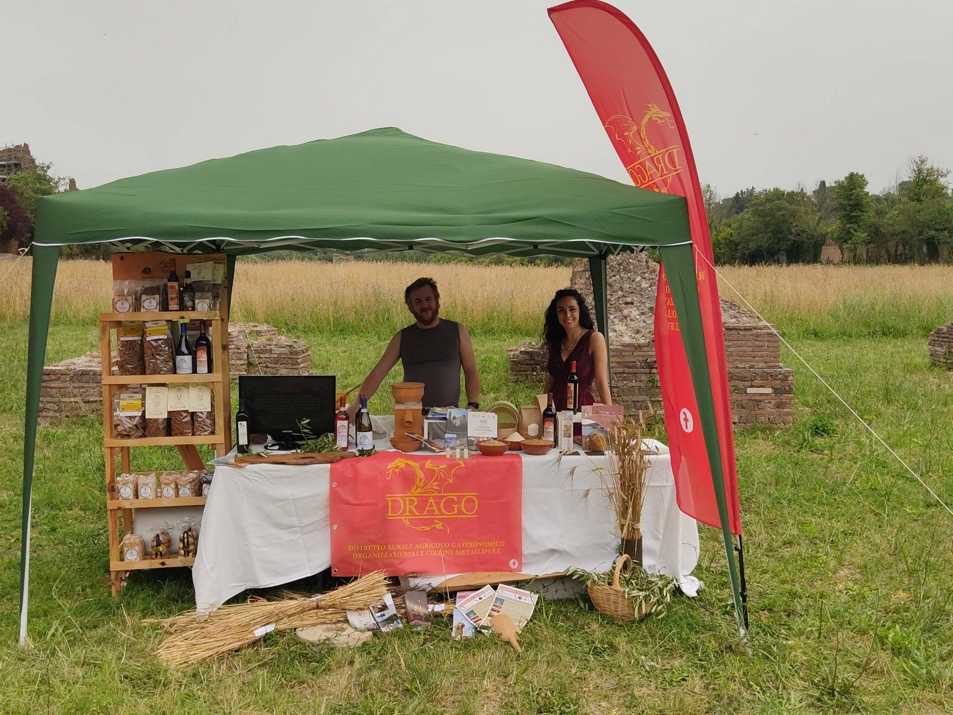 Archeofest 2021 Giugno stand Drago